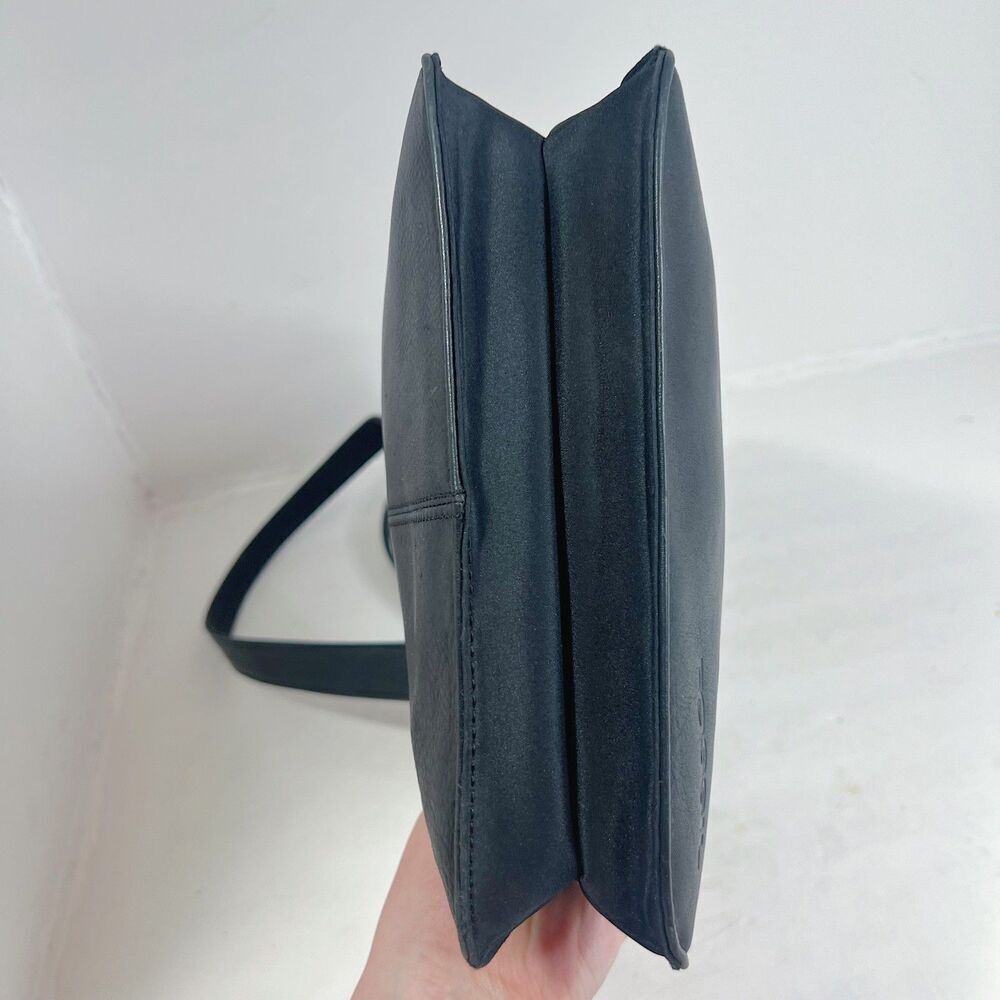 Vintage Fossil Black Leather Shoulder Bag Grunge Punk Rockstar Girlfriend - Picture 6 of 11